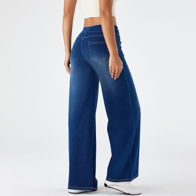 High - Waisted Wide - Leg Women's Jeans - Premium Activewear for sale