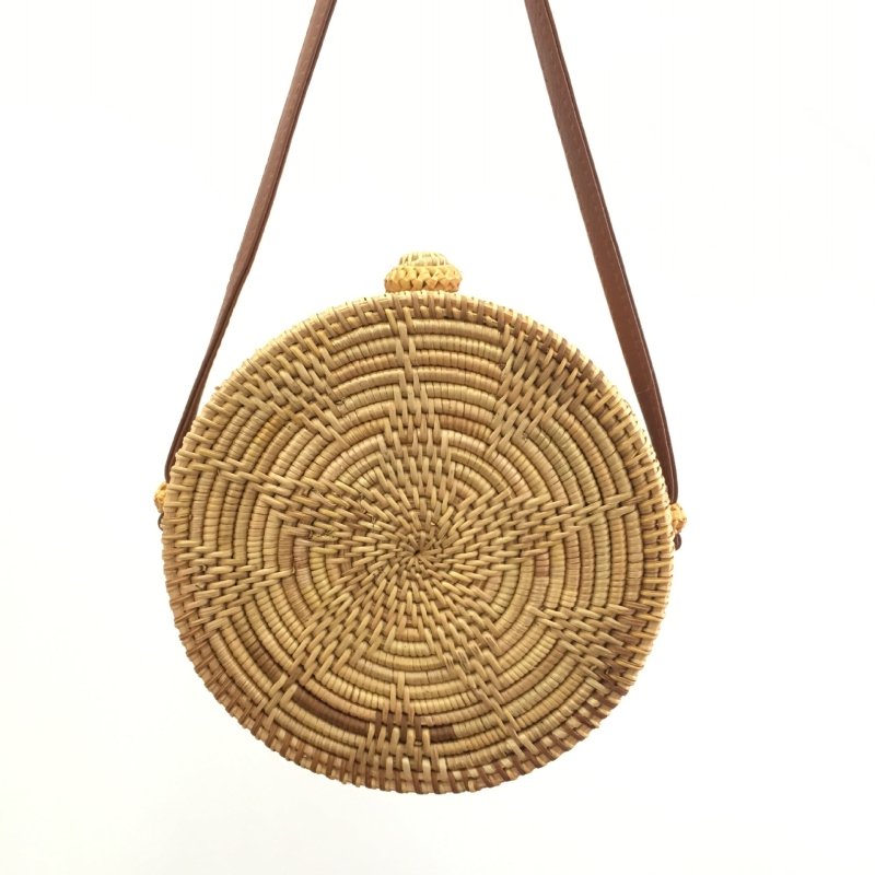 Ins Bow Rattan Bag Round Bag Pentagram Sunflower Beach Shoulder Bag Messenger Bag