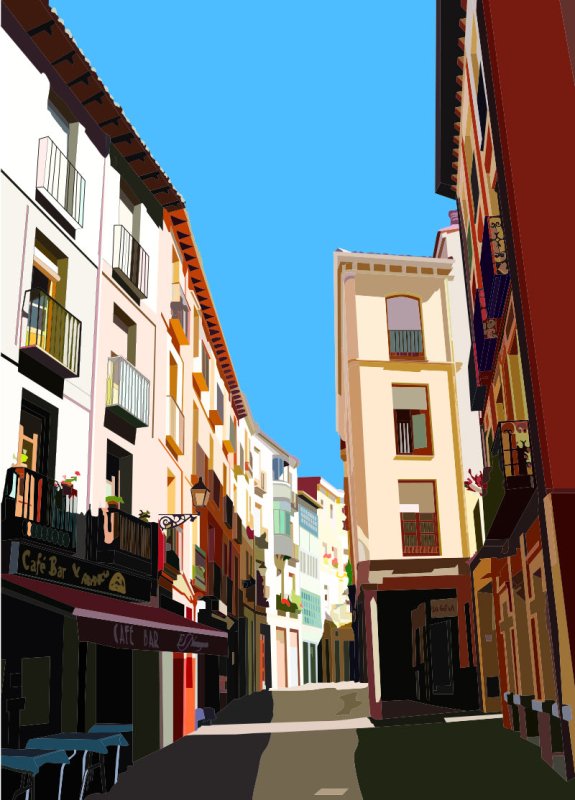 León Street Scene - Camino de Santiago Digital Download - Premium Digital Products for sale
