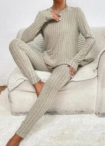 Long Sleeve Shirt & Trousers Suit - Premium home for sale