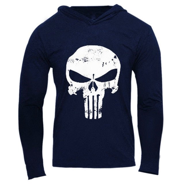 Men Bodybuilding Hoodies Sweatshirt Pullover Hip Hop Mens Clothing punisher Gyms Sportswear