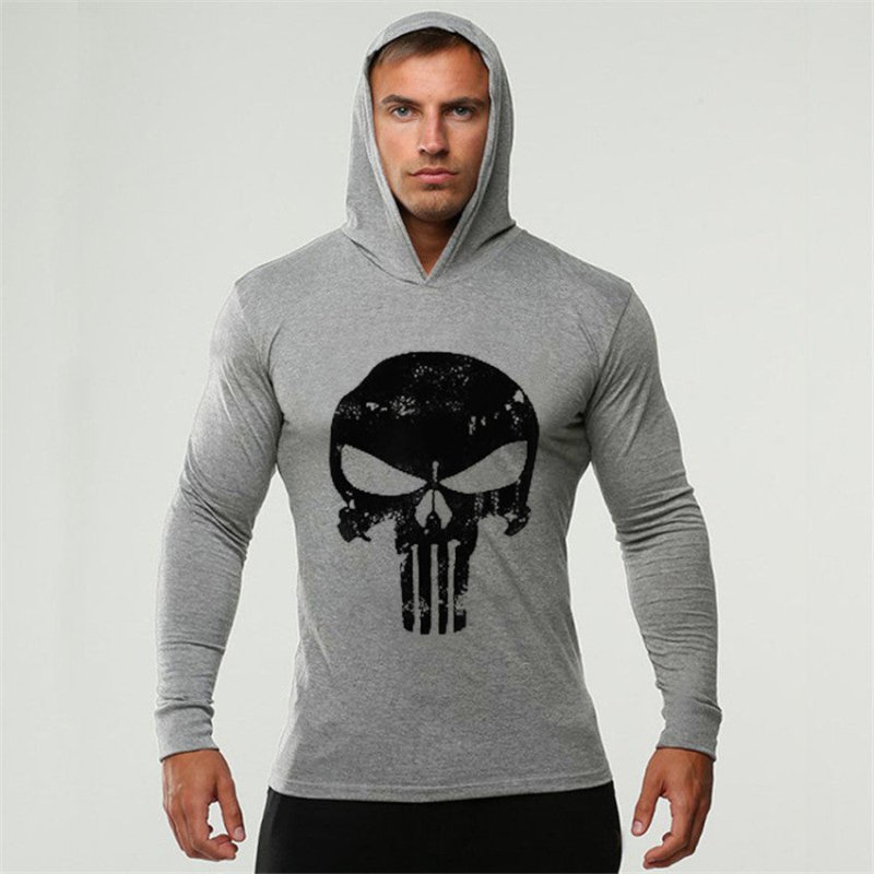 Men Bodybuilding Hoodies Sweatshirt Pullover Hip Hop Mens Clothing punisher Gyms Sportswear