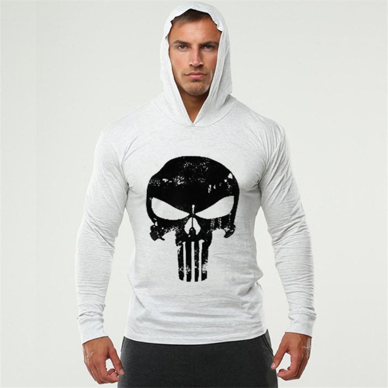 Men Bodybuilding Hoodies Sweatshirt Pullover Hip Hop Mens Clothing punisher Gyms Sportswear