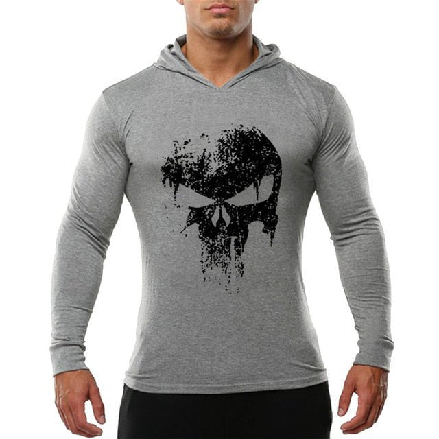 Men Bodybuilding Hoodies Sweatshirt Pullover Hip Hop Mens Clothing punisher Gyms Sportswear