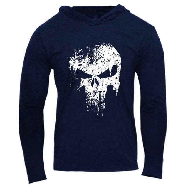 Men Bodybuilding Hoodies Sweatshirt Pullover Hip Hop Mens Clothing punisher Gyms Sportswear