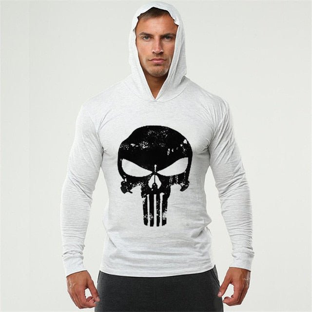 Men Bodybuilding Hoodies Sweatshirt Pullover Hip Hop Mens Clothing punisher Gyms Sportswear