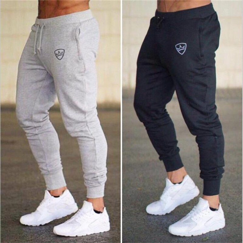 Men Joggers Sweatpants Men Joggers Trousers Sporting Clothing The high quality Bodybuilding Pants/Sweat - absorbent and breathable bottoming vest