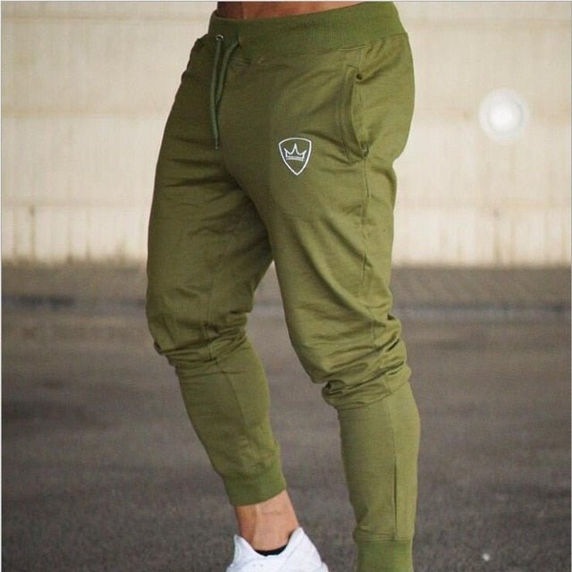 Men Joggers Sweatpants Men Joggers Trousers Sporting Clothing The high quality Bodybuilding Pants/Sweat - absorbent and breathable bottoming vest