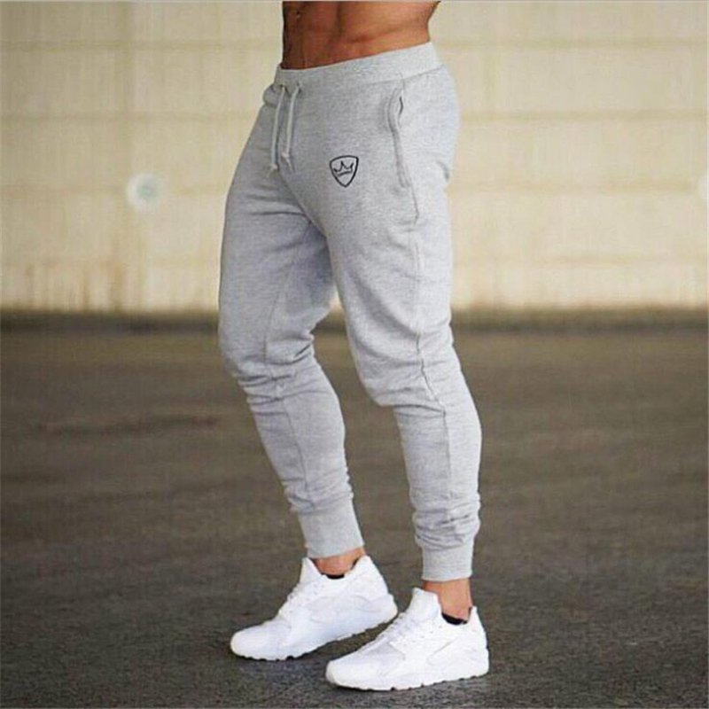 Men Joggers Sweatpants Men Joggers Trousers Sporting Clothing The high quality Bodybuilding Pants/Sweat - absorbent and breathable bottoming vest