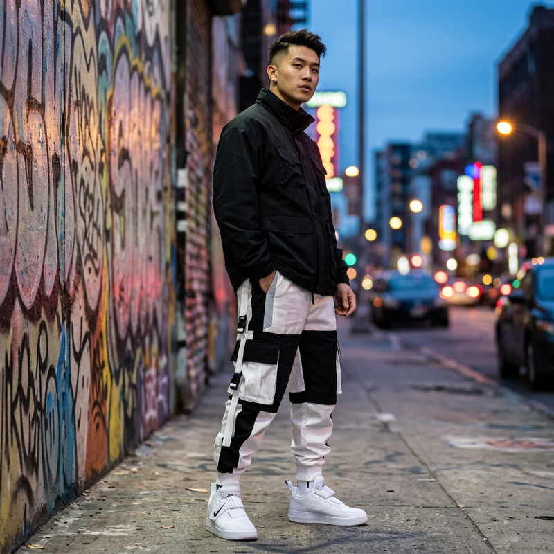 Men's Cargo Harem Pants lifestyle - Madragora