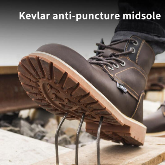 Men's casual boots winter work safety boots anti - puncture shoes men's safety shoes classic combat ankle boots men's sports shoes