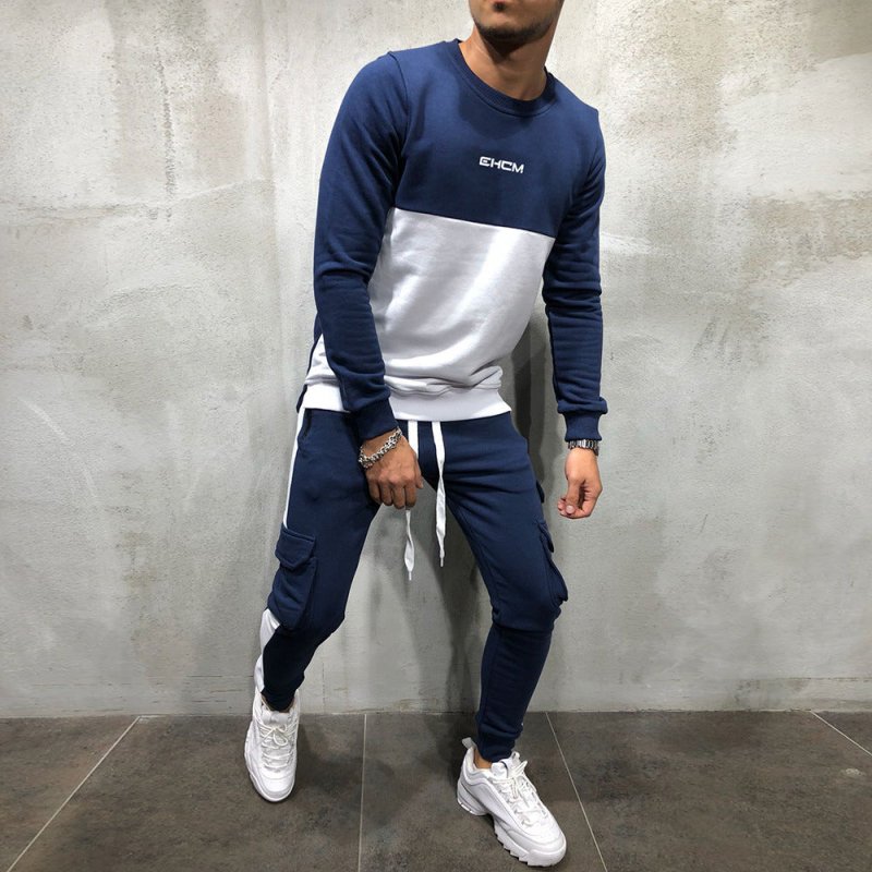 Men's High Street Tracksuit Set – Jacket & Drawstring Trousers with Pockets - Premium Men's Sets for sale