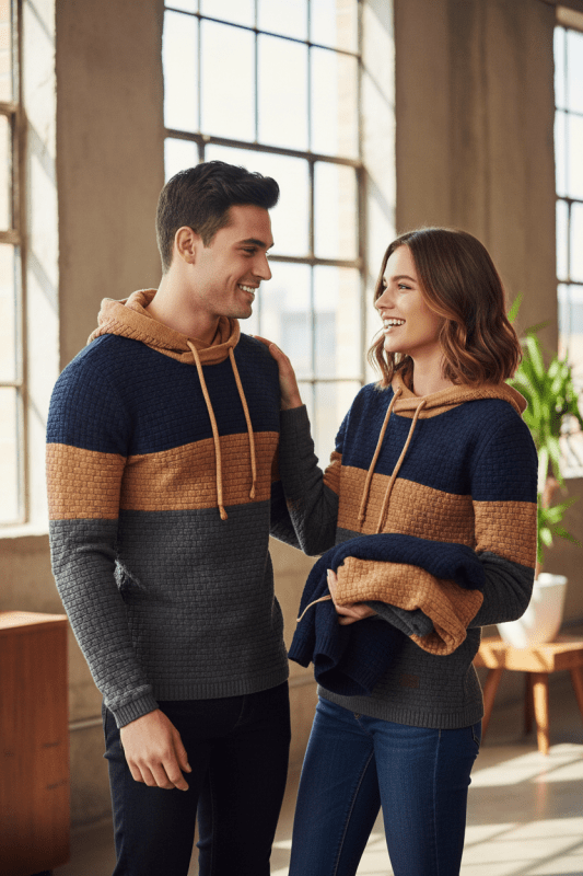 Lifestyle fotó – Men's Jacquard Hoodie