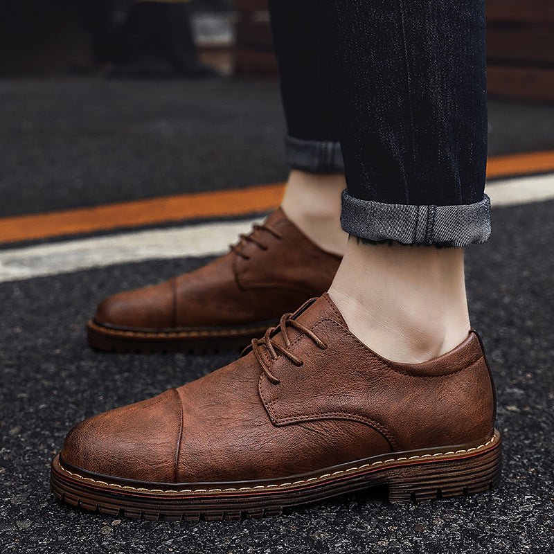 Men's Martin Boots – Business Casual Leather Shoes - Premium Activewear for sale