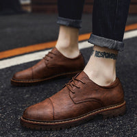 Men's Martin Boots – Business Casual Leather Shoes - Premium Activewear for sale