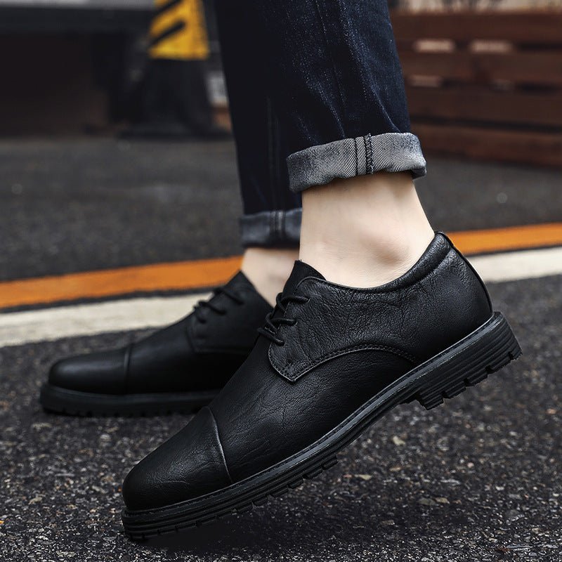 Men's Martin Boots – Business Casual Leather Shoes - Premium Activewear for sale