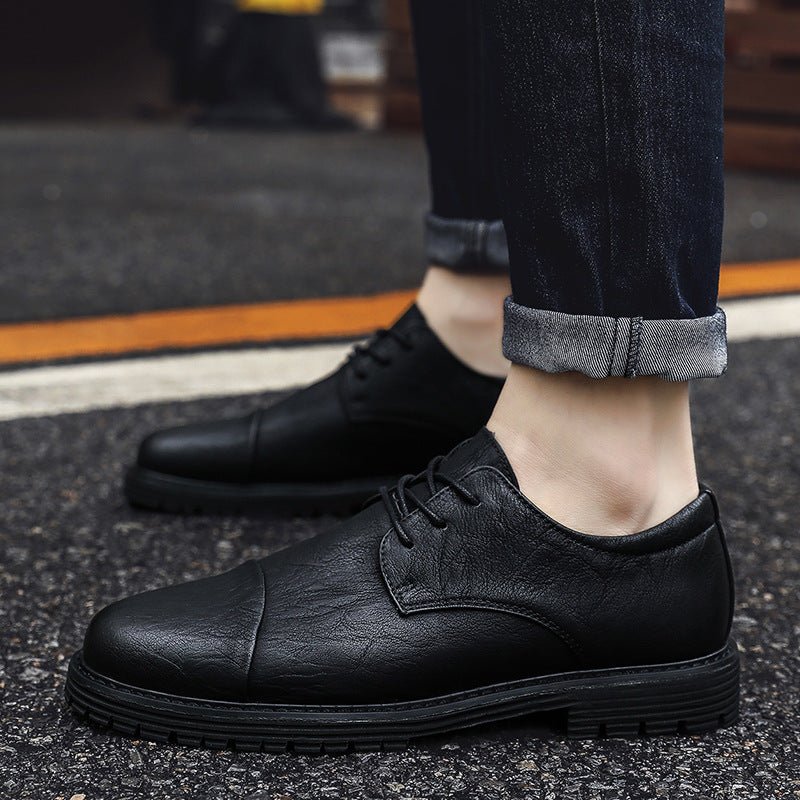 Men's Martin Boots – Business Casual Leather Shoes - Premium Activewear for sale