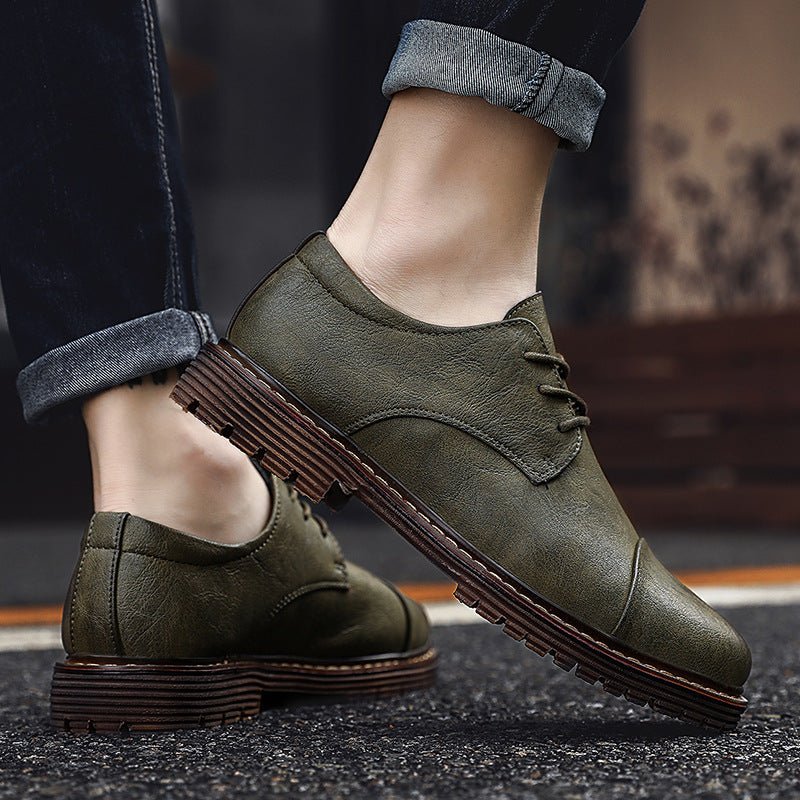 Men's Martin Boots – Business Casual Leather Shoes - Premium Activewear for sale