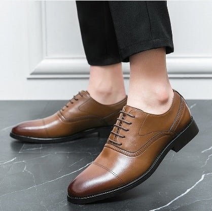 Men's Oxford Business Leather Shoes – Formal Dress Shoes - Premium Activewear for sale