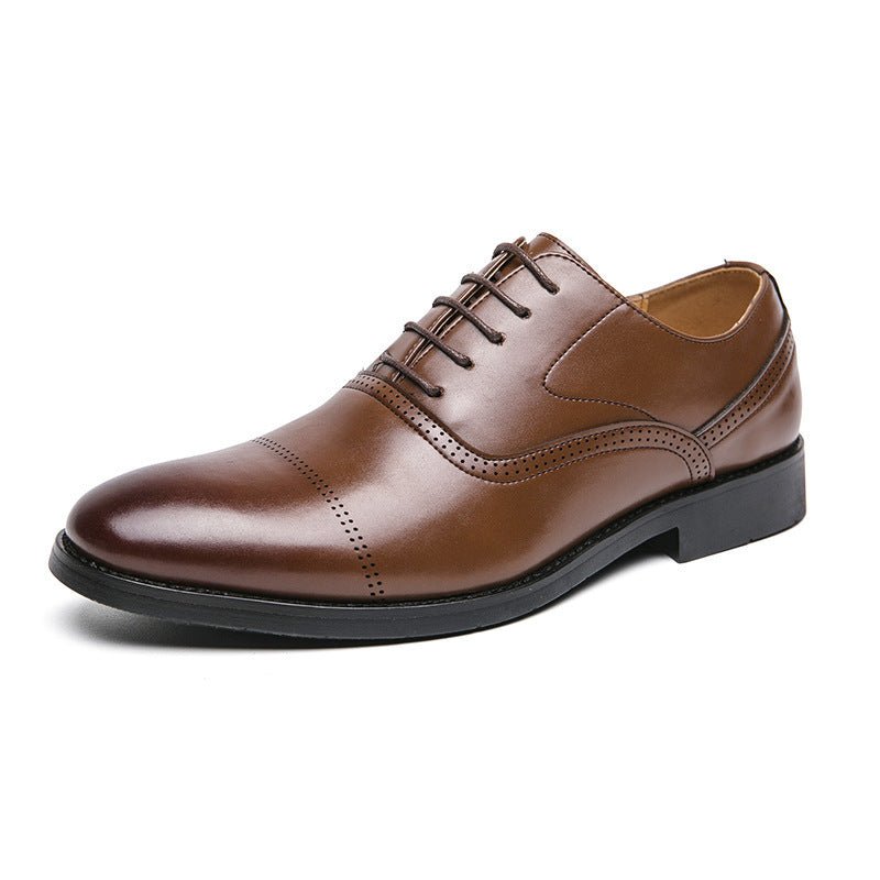Men's Oxford Business Leather Shoes – Formal Dress Shoes - Premium Activewear for sale