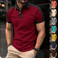 Men's Short Sleeve Business Casual Polo Shirt – Summer Solid Color Top - Premium Activewear for sale