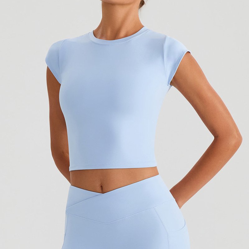 Nude Feel Sports T-Shirt - Backless Yoga Vest with Chest Pad - Premium for sale