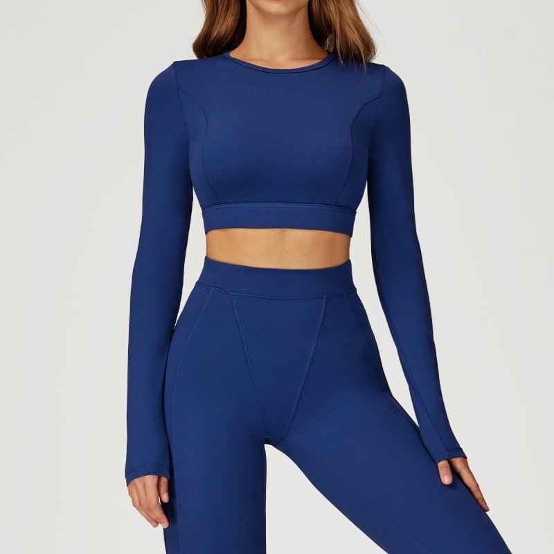 Nude Feel Tight Yoga Long Sleeve - Shockproof Sports Top - Premium for sale