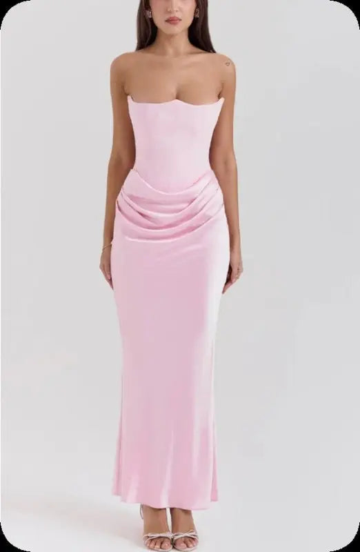 sachin and babi light blue dress Plunge Chic Backless Slimming Evening Dresses for Women