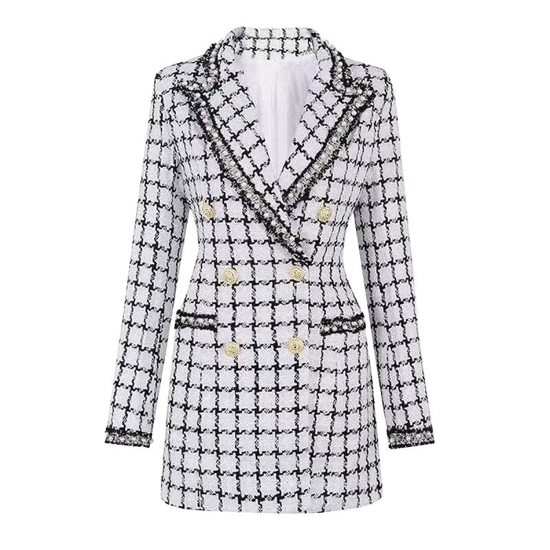 Spring Autumn High End Women Clothing Advanced Fabric Classic Women Business Blazer Top