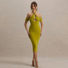 Summer Elegant Halter Slim Fit Dress Sexy Backless Sleeveless Sheath Dress Women - Premium Dresses for sale