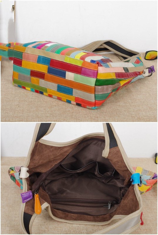 The First Layer Of Color Stripes Casual Characteristic One - shoulder Messenger Bag