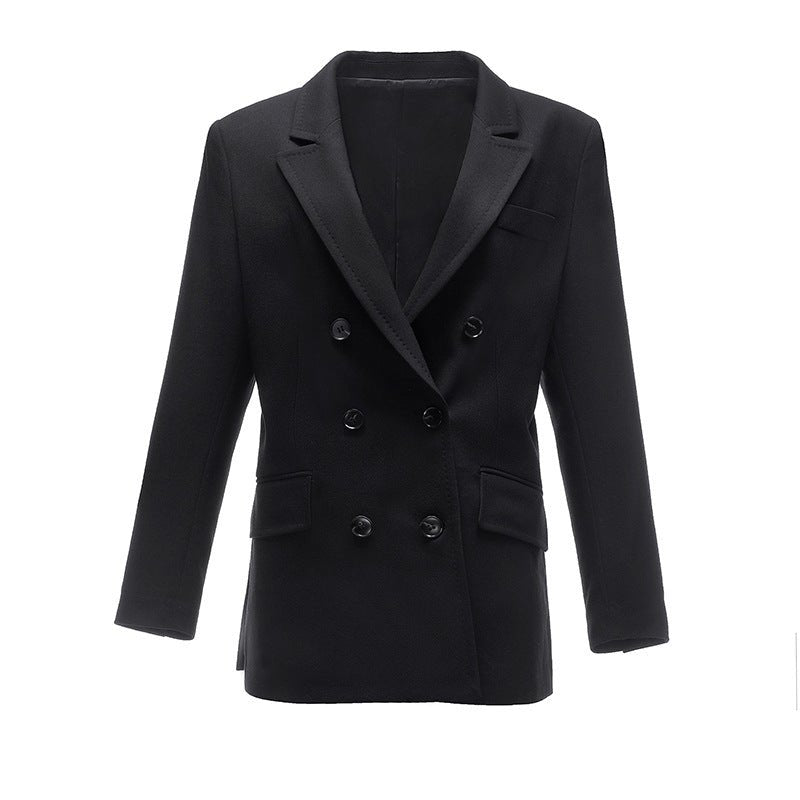 Vocal - End Elegant Prick Stitch Blazer Autumn Winter Thickened Counter Quality Coat for Women