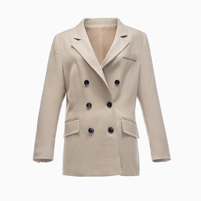 Vocal - End Elegant Prick Stitch Blazer Autumn Winter Thickened Counter Quality Coat for Women