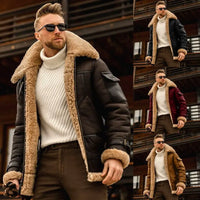 Winter Jacket Mens Military Fleece Warm Jackets Male Fur Collar Coats Army Tactical Jacket - Premium Activewear for sale