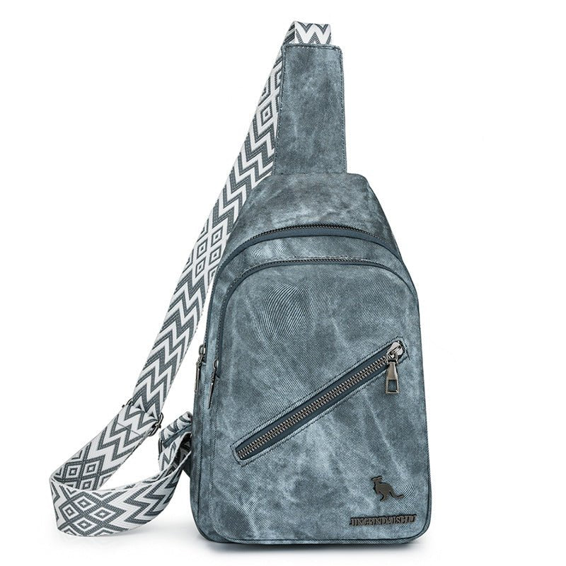 Women Chest Bag Korean Casual Messenger Bag Women Retro Soft Leather Shoulder Bag Popular Backpack - Premium Bags for sale