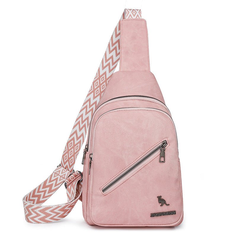 Women Chest Bag Korean Casual Messenger Bag Women Retro Soft Leather Shoulder Bag Popular Backpack - Premium Bags for sale