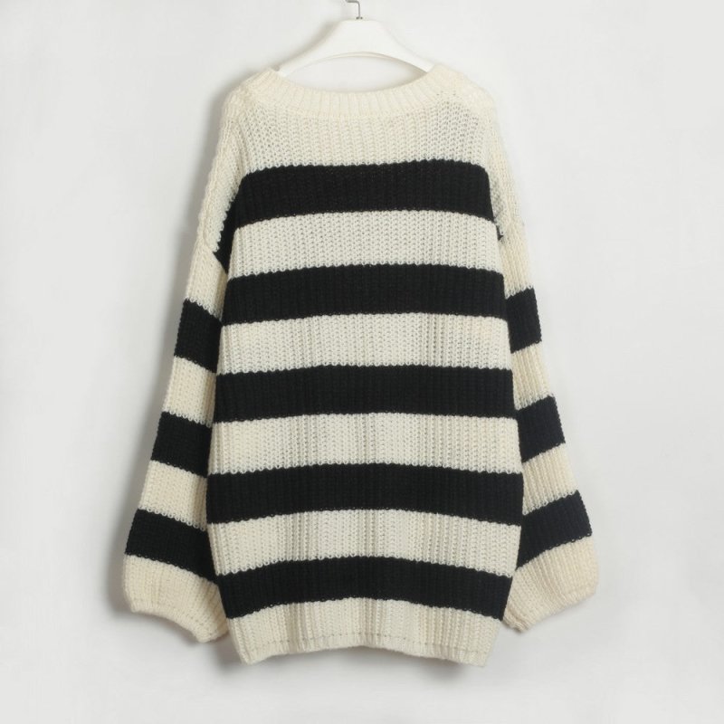 Women Clothing Ozon Striped Top Fall Winter Sweater