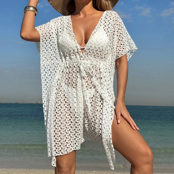 Women's Clothing Sexy Deep V - Neck Knitted Fitted Dress - Premium Dresses for sale
