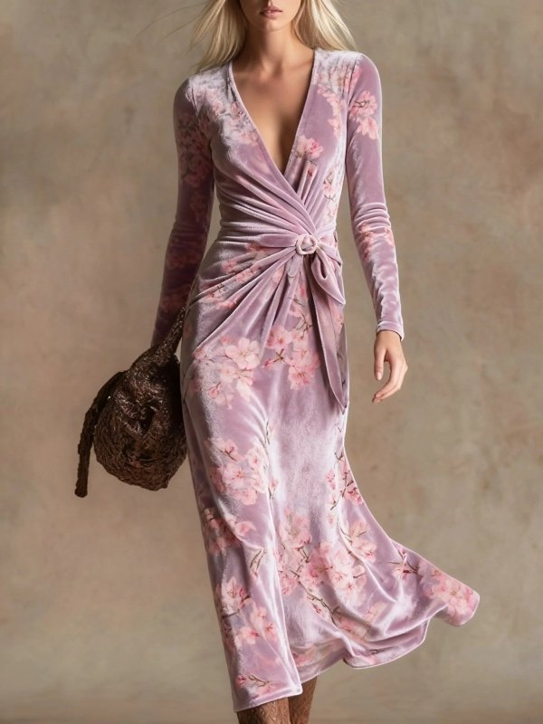 Women's High Waist Long Sleeve Maxi Dress – Pullover Style, 9 Colors - Premium Activewear for sale