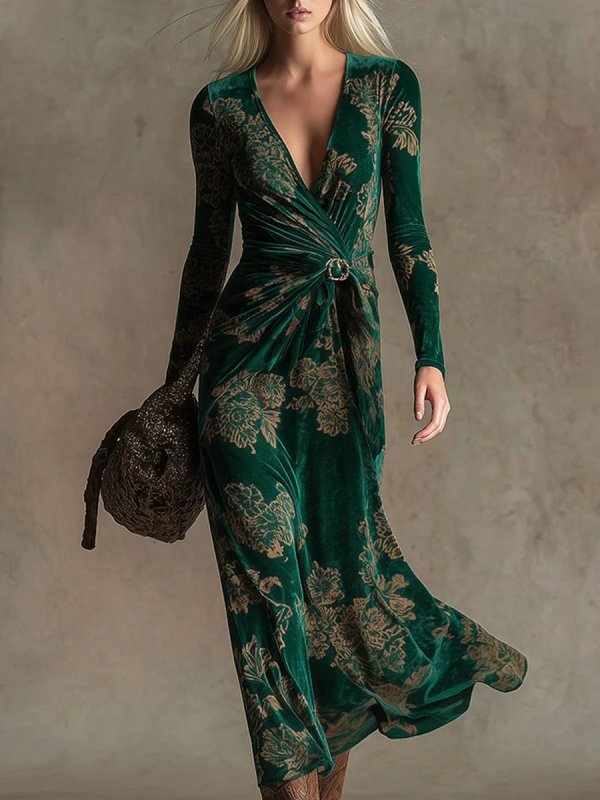 Women's High Waist Long Sleeve Maxi Dress – Pullover Style, 9 Colors - Premium Activewear for sale