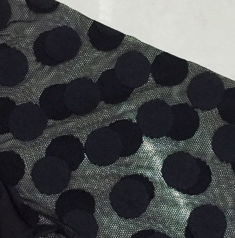 Women's Polka Dot Chiffon Top – Scoop Neck Long Sleeve - Premium Activewear for sale