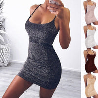 Women's Shiny Satin Slip Mini Dress – Cami Strap Style - Premium Activewear for sale