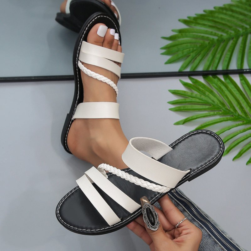 Women's Summer Plus Size Fashion Comfortable Flat Heel Sandals