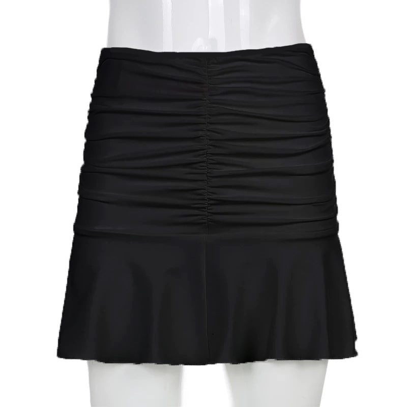 Y2K Pleated Mini Skirt Women - High Waist White Summer Skirt - Premium Activewear for sale