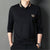 2021 autumn new long sleeve polo shirt men's business casual lapel embroidery middle-aged dad t-shirt bottoming shirt