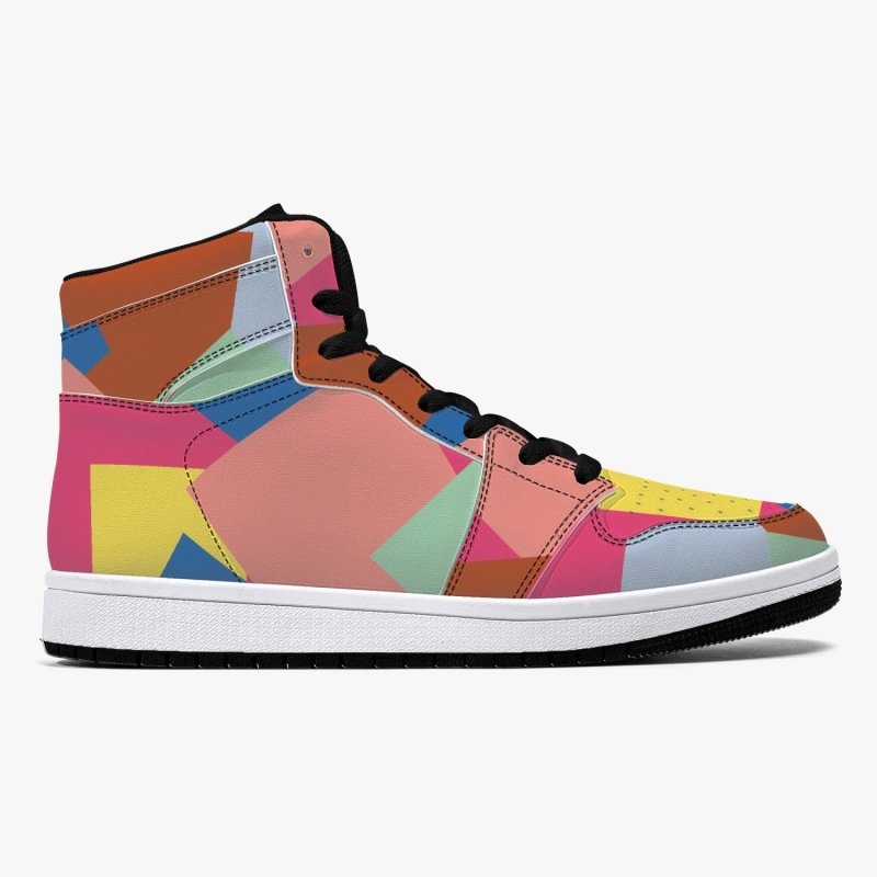 209. High-Top Leather Sneakers - Color