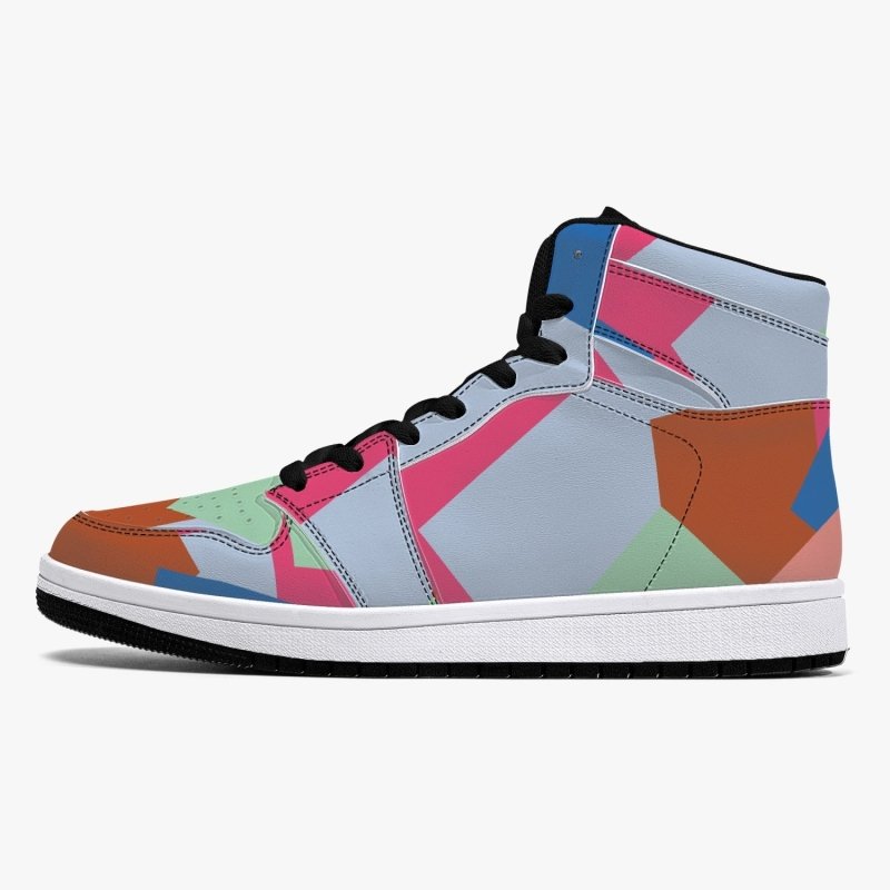 209. High-Top Leather Sneakers - Color