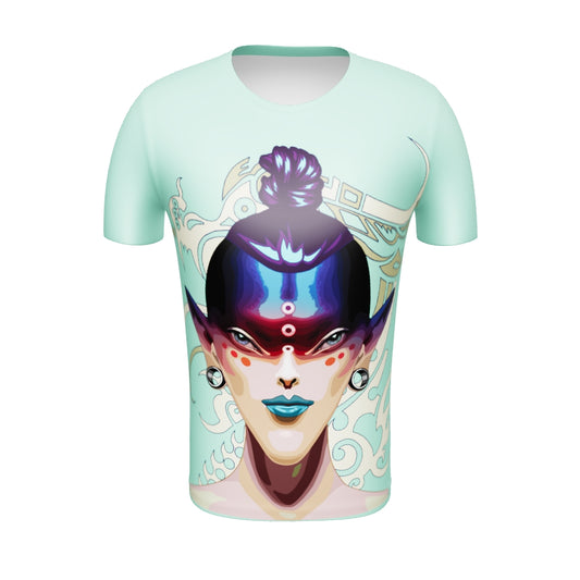 All-Over Print Men's Athletic T-shirt - Alternaitive Dragon Avatar turquoise