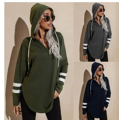 Women's Westen Hooded Sweater Women's Spring And Autumn New Thin Loose Top Coat - Premium Coats & Jackets for sale