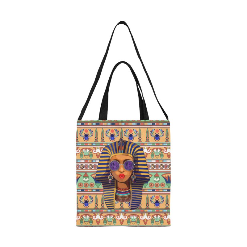 All Over Print Canvas Tote Bag(Model1698)(Medium)- Egypt style